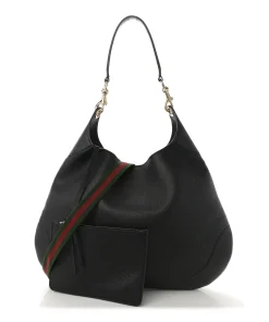 Gucci Maxi B hobo shoulder bag with soft grained leather finish