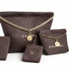 Stylish Chanel suede shoulder bag set designed for daily and special occasions