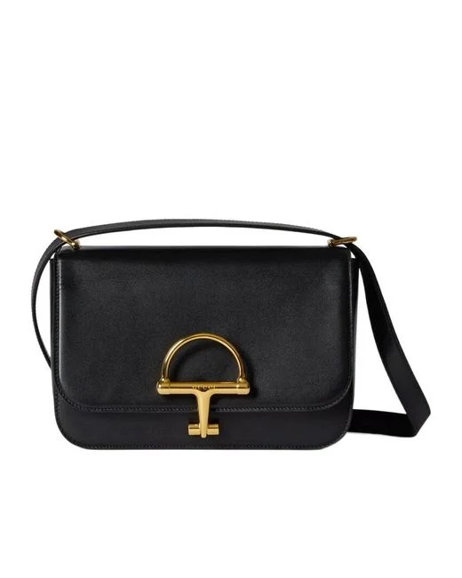 Front view of Gucci Siena small shoulder bag with gold hardware