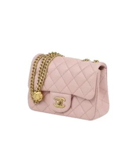 Alternative view of Chanel Mini Square Pearl Crush Flap Bag – Quilted Lambskin Designer Crossbody Handbag