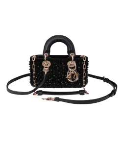 Christian Dior Lady D-Joy leather handbag with detachable strap and elegant design