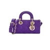 Elegant Purple Dior Lady D-Joy handbag showcasing structured luxury design