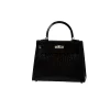 Structured Hermès Kelly bag made from crocodile leather