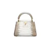 Louis Vuitton Capucines Mini in Sahara gold crocodile leather