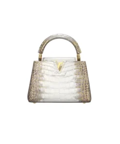 Louis Vuitton Capucines Mini in Sahara gold crocodile leather