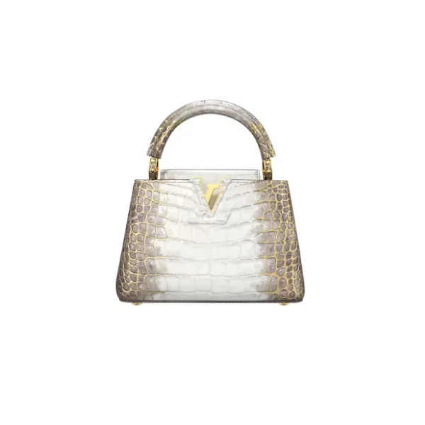 Louis Vuitton Capucines Mini in Sahara gold crocodile leather