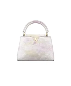 Louis Vuitton Capucines Mini in pastel pink lizard leather