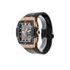 Hublot King Gold black alligator strap watch side profile