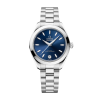 Women’s stainless steel Omega watch with refined dial