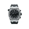 Audemars Piguet black dial stainless steel diver watch
