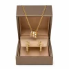 Elegant yellow gold Serpenti Viper necklace and earrings with sparkling diamonds for special occasions