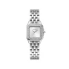 Silver Cartier Panthère quartz watch with White square dial for women