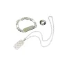Metallic silver Gucci Ghost sterling silver necklace and engraved ring with GG logo design