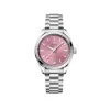 Luxury women’s watch with polished steel bracelet