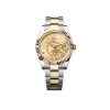 Rolex Sky-Dweller golden dial with gold-silver strap