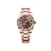 Rolex Sky-Dweller chocolate dial with gold strap