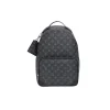 Louis Vuitton Discovery Backpack PM grey Monogram Eclipse canvas backpack with leather trim and adjustable straps