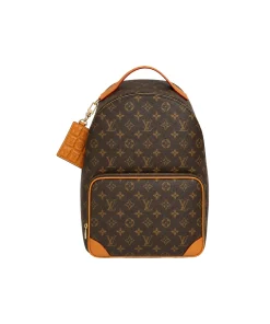 Brown Louis Vuitton Discovery Backpack PM featuring Monogram Eclipse canvas and multiple storage compartments