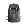 Gray and black Gucci Ophidia backpack with GG Supreme canvas and leather trim