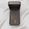 Luxury gold diamond necklace and earrings set by Messika for women